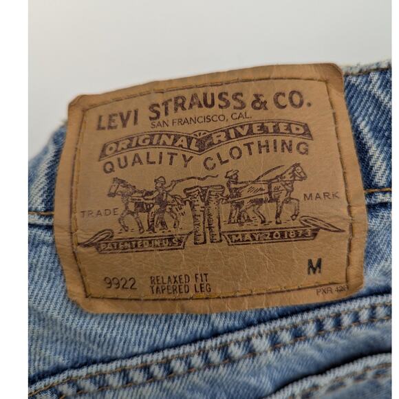 Vintage Levis 9922 Jeans Women's 20W M ORANGE TAB 40x30 Relaxed Fit Tapered Leg - Picture 5 of 9